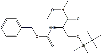 (R)-2-(CBZ-AMINO)-3-(TERT-BUTYLDIMETHYLSILYLOXY)-N-METHOXY-N-METHYLPROPANAMIDE