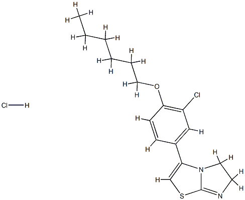 2-(3-chloro-4-hexoxy-phenyl)-4-thia-1,6-diazabicyclo[3.3.0]octa-2,5-di ene hydrochloride