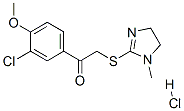 1-(3-chloro-4-methoxy-phenyl)-2-[(1-methyl-4,5-dihydroimidazol-2-yl)su lfanyl]ethanone hydrochloride