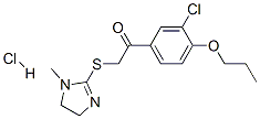 1-(3-chloro-4-propoxy-phenyl)-2-[(1-methyl-4,5-dihydroimidazol-2-yl)su lfanyl]ethanone hydrochloride