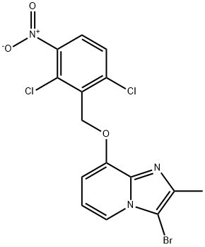 3-溴-8-((2,6-二氯-3-硝基苯甲基)氧代)-2-甲基咪唑并[1,2-A]吡啶