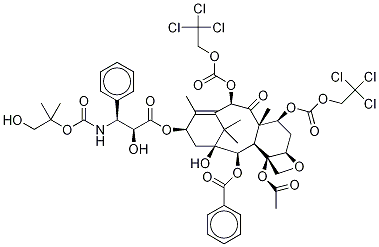 N-Des-t-boc-N-2-(1-hydroxy-2-methyl)propyloxycarbonxyl-7,10-O-bis{[(2,2,2-trichloroethyl)oxy]carbonyl} Docetaxel
