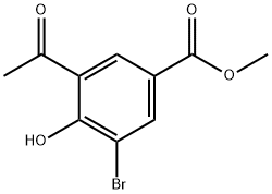 3-乙酰基-5-溴-4-羟基苯甲酸甲酯