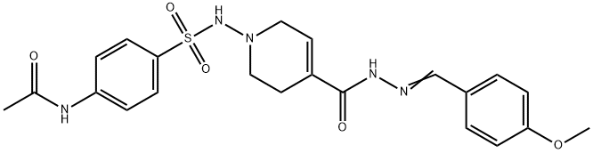 1-[(4-acetamidophenyl)sulfonylamino]-N-[(4-methoxyphenyl)methylideneam ino]-3,6-dihydro-2H-pyridine-4-carboxamide