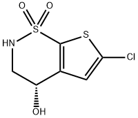 (S)-6-氯-3,4-二氢-2H-噻吩[3,2-E]-1,2-噻嗪-4-醇 1,1-二氧化氮