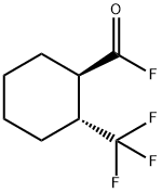 Cyclohexanecarbonyl fluoride, 2-(trifluoromethyl)-, trans- (9CI)