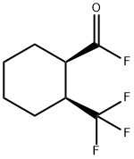 Cyclohexanecarbonyl fluoride, 2-(trifluoromethyl)-, cis- (9CI)