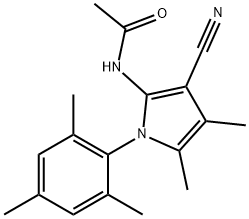 N-[3-Cyano-4,5-dimethyl-1-(2,4,6-trimethyl-phenyl) -1H-pyrrol-2-yl]-acetamide