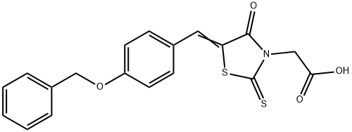 3-Thiazolidineacetic acid, 4-oxo-5-[[4-(phenylmethoxy)phenyl]methylene]-2-thioxo-