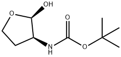 Carbamic acid, (tetrahydro-2-hydroxy-3-furanyl)-, 1,1-dimethylethyl ester, (2R-