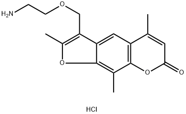 3-[(2-aminoethoxy)methyl]-2,5,9-trimethyl-7H-furo[3,2-g]chromen-7-one hydrochloride