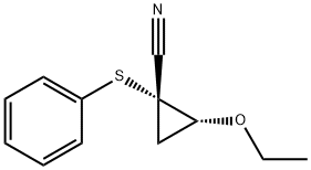Cyclopropanecarbonitrile, 2-ethoxy-1-(phenylthio)-, trans- (9CI)
