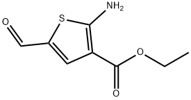 3-Thiophenecarboxylicacid,2-amino-5-formyl-,ethylester(9CI)