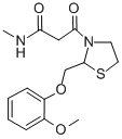 3-Thiazolidinepropanamide, 2-((2-methoxyphenoxy)methyl)-N-methyl-beta- oxo-