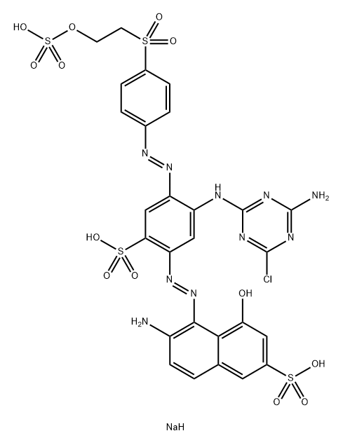 2-Naphthalenesulfonic acid, 6-amino-5-5-(4-amino-6-chloro-1,3,5-triazin-2-yl)amino-2-sulfo-4-4-2-(sulfooxy)ethylsulfonylphenylazophenylazo-4-hydroxy-, sodium salt