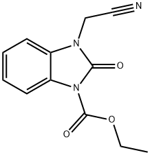 1H-?Benzimidazole-?1-?carboxylic acid, 3-?(cyanomethyl)?-?2,?3-?dihydro-?2-?oxo-?, ethyl ester
