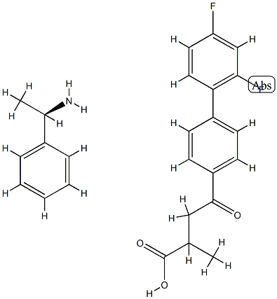 4-[4-(2,4-difluorophenyl)phenyl]-2-methyl-4-oxo-butanoic acid, (1R)-1- phenylethanamine