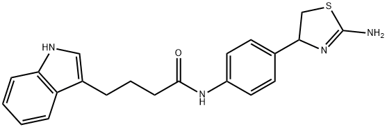 N-[4-(2-amino-4,5-dihydro-1,3-thiazol-4-yl)phenyl]-4-(1H-indol-3-yl)bu tanamide