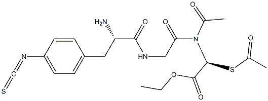 N-(S-acetylmercaptoacetyl)-4-isothiocyanate-phenylalanyl-glycyl-glycine ethyl ester