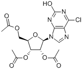 (2R,3R,4R,5R)-2-(ACETOXYMETHYL)-5-(6-CHLORO-2-OXO-1H-PURIN-9(2H)-YL)TETRAHYDROFURAN-3,5-DIYL DIACETATE