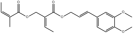 [(E)-3-(3,4-dimethoxyphenyl)prop-2-enyl] (Z)-2-[[(E)-2-methylbut-2-eno yl]oxymethyl]but-2-enoate