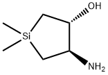 Silacyclopentan-3-ol, 4-amino-1,1-dimethyl-, trans- (9CI)