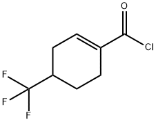 1-Cyclohexene-1-carbonyl chloride, 4-(trifluoromethyl)- (9CI)