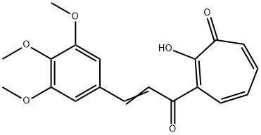 2,4,6-CYCLOHEPTATRIEN-1-ONE, 2-HYDROXY-3-[1-OXO-3-(3,4,5-TRIMETHOXYPHENYL)-2-PROPENYL]-
