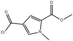 1H-Pyrrole-2-carboxylic acid, 4-(chlorocarbonyl)-1-methyl-, methyl ester (9CI)