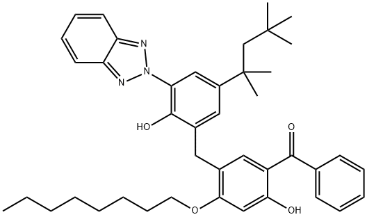 Methanone, [5-[[3-(2H-benzotriazol-2-yl)-2-hydroxy-5-(1,1,3,3-tetramethylbutyl)phenyl]methyl]-2-hydroxy-4-(octyloxy)phenyl)phenyl-