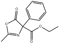 4-Oxazolecarboxylic  acid,  4,5-dihydro-2-methyl-5-oxo-4-phenyl-,  ethyl  ester