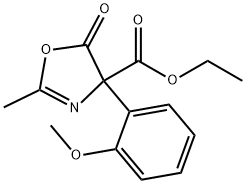 4-Oxazolecarboxylic  acid,  4,5-dihydro-4-(2-methoxyphenyl)-2-methyl-5-oxo-,  ethyl  ester