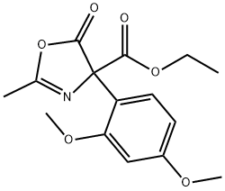 4-Oxazolecarboxylic  acid,  4-(2,4-dimethoxyphenyl)-4,5-dihydro-2-methyl-5-oxo-,  ethyl  ester