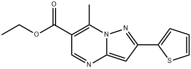 7-甲基-2-(噻吩-2-基)吡唑并[1,5-A]嘧啶-6-羧酸乙酯