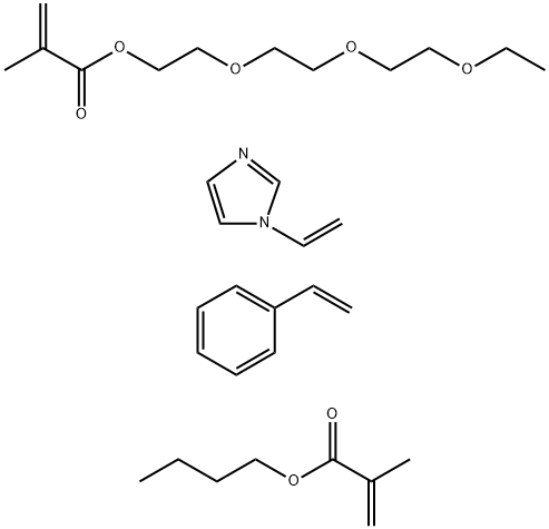 2-Propenoic acid, 2-methyl-, butyl ester, polymer with ethenylbenzene, 1-ethenyl-1H-imidazole and 2-2-(2-ethoxyethoxy)ethoxyethyl 2-methyl-2-propenoate