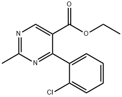 ETHYL-2-METHYL-4-(2-CHLOROPHENYL)-5-PYRIMIDINE CARBOXYLATE