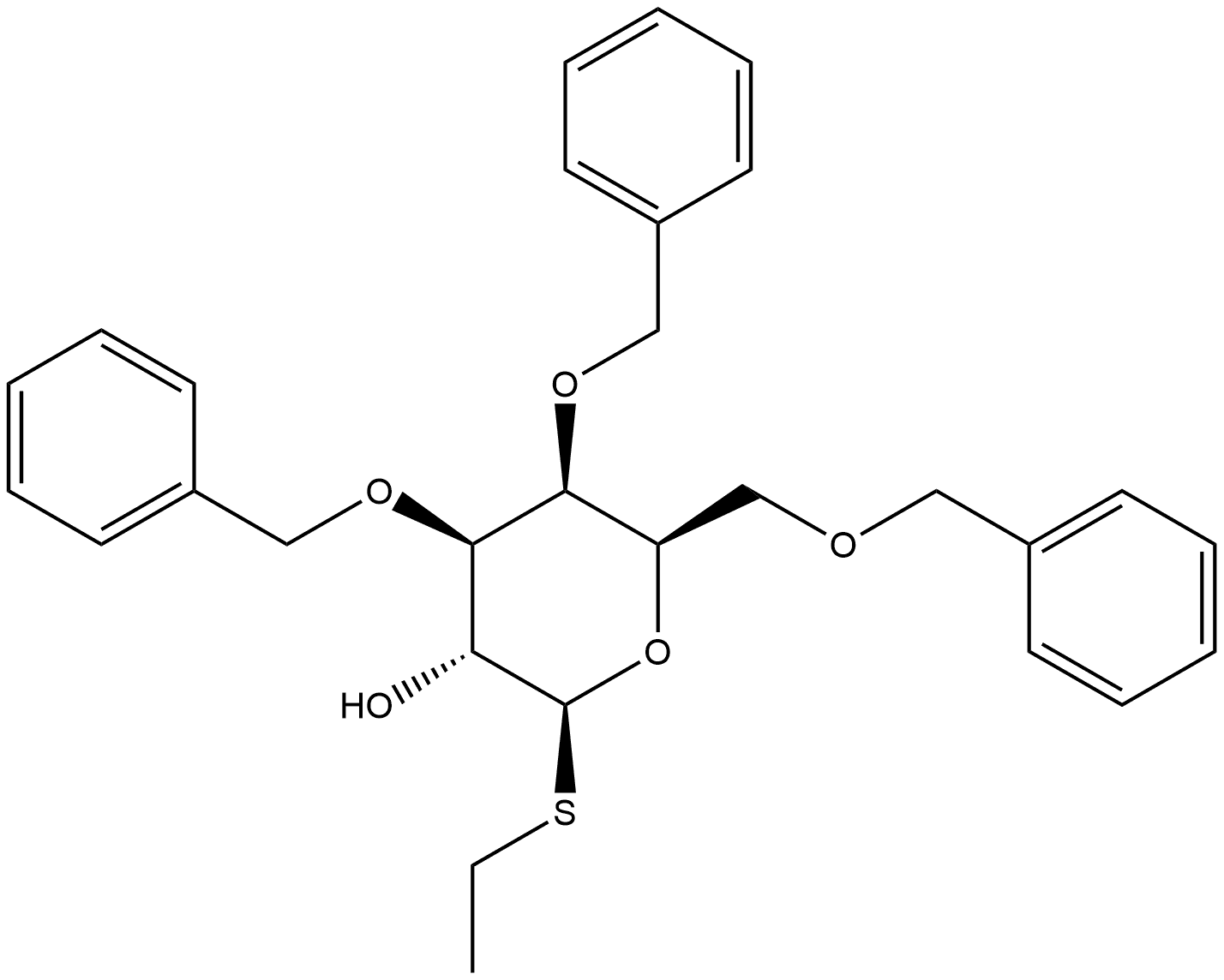 3,4,6-三-O-苄基-1-硫代-Β-D-吡喃半乳糖乙酯