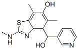 4-Benzothiazolemethanol,  6-hydroxy-5,7-dimethyl-2-(methylamino)--alpha--3-pyridinyl-