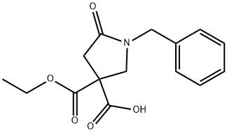 1-BENZYL-3-(ETHOXYCARBONYL)-5-OXOPYRROLIDINE-3-CARBOXYLIC ACID