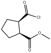 Cyclopentanecarboxylic acid, 2-(chlorocarbonyl)-, methyl ester, (1S-cis)- (9CI)