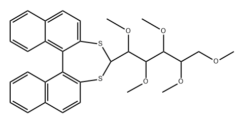 D-Glucose, 2,3,4,5,6-penta-O-methyl-, cyclic (R)-1,1-binaphthalene-2,2-diyl dithioacetal