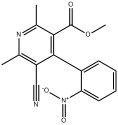 3-Pyridinecarboxylic acid, 5-cyano-2,6-dimethyl-4-(2-nitrophenyl)-, me thyl ester