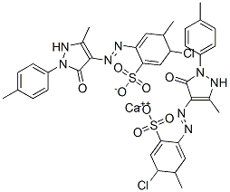 Benzenesulfonic acid, 5-chloro-2-4,5-dihydro-3-methyl-1-(4-methylphenyl)-5-oxo-1H-pyrazol-4-ylazo-4-methyl-, calcium salt