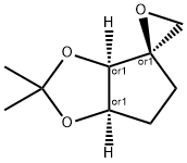 Spiro[4H-cyclopenta-1,3-dioxole-4,2-oxirane], tetrahydro-2,2-dimethyl-, (3a-alpha-,4-ba-,6a-alpha-)- (9CI)