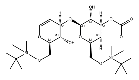 1,5-脱水-3-O-[3,4-O-羰基-6-O-[(1,1-二甲基乙基)二甲基硅烷基]-BETA-D-吡喃半乳糖基]-2-脱氧-6-O-[(1,1-二甲基乙基)二甲基硅烷基]-D-阿拉伯-己-1-烯糖