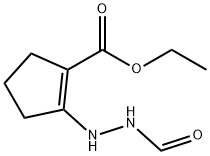 1-Cyclopentene-1-carboxylicacid,2-(2-formylhydrazino)-,ethylester(9CI)
