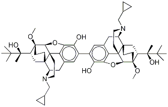 [2,2'-Bi-6,14-ethenomorphinan]-7,7'-dimethanol,17,17'-bis(cyclopropylmethyl)-a,a'-bis(1,1-dimethylethyl)-4,5:4',5'-diepoxy-18,18',19,19'-tetrahydro-3,3'-dihydroxy-6,6'-dimethoxy-a,a'-dimethyl-, (aS,5a,7a)-(a'S,5'a,7'a)- (9CI)