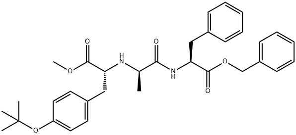L-Phenylalanine, N-[N-[1-[[4-(1,1-dimethylethoxy)phenyl]methyl]-2-methoxy-2-oxoethyl]-D-alanyl]-, phenylmethyl ester, (R)- (9CI)
