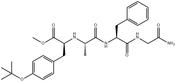 Glycinamide, N-[1-[[4-(1,1-dimethylethoxy)phenyl]methyl]-2-methoxy-2-oxoethyl]-L-alanyl-L-phenylalanyl-, (S)- (9CI)