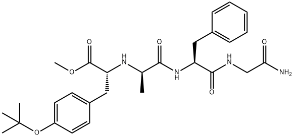 Glycinamide, N-[1-[[4-(1,1-dimethylethoxy)phenyl]methyl]-2-methoxy-2-oxoethyl]-D-alanyl-L-phenylalanyl-, (R)- (9CI)